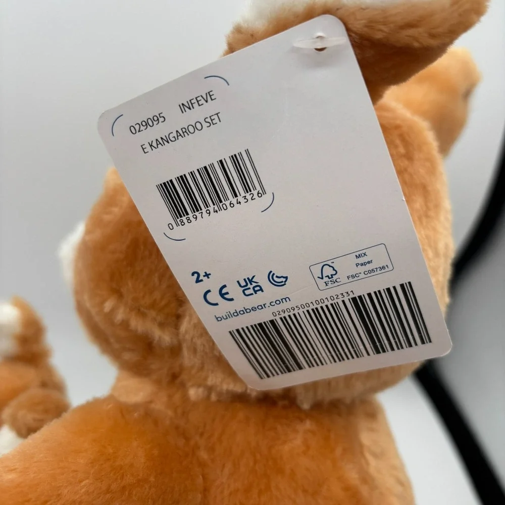 NEW Build-A-Bear Workshop Exclusive BABW Kangaroo & Baby Joey Plush - NEW w/Tags